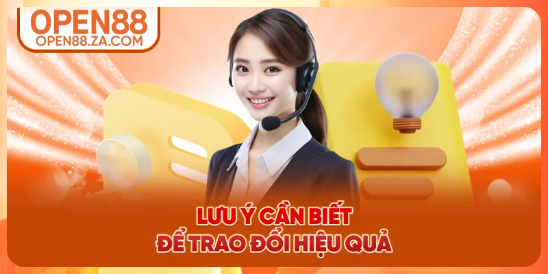 Lưu ý cần biết để trao đổi hiệu quả Lưu ý cần biết để trao đổi hiệu quả