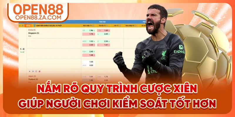 Nắm rõ quy trình cược xiên giúp người chơi kiểm soát tốt hơn Nắm rõ quy trình cược xiên giúp người chơi kiểm soát tốt hơn