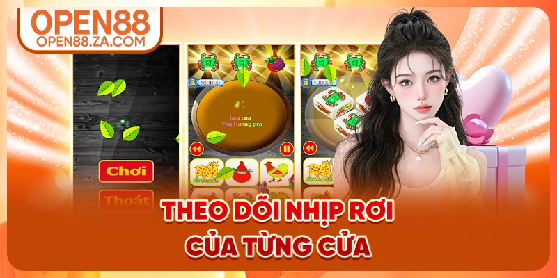 Theo dõi nhịp rơi của từng cửa Theo dõi nhịp rơi của từng cửa